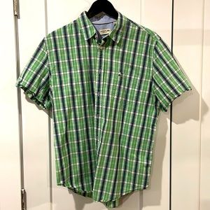 Men’s button down Lacoste short sleeve shirt